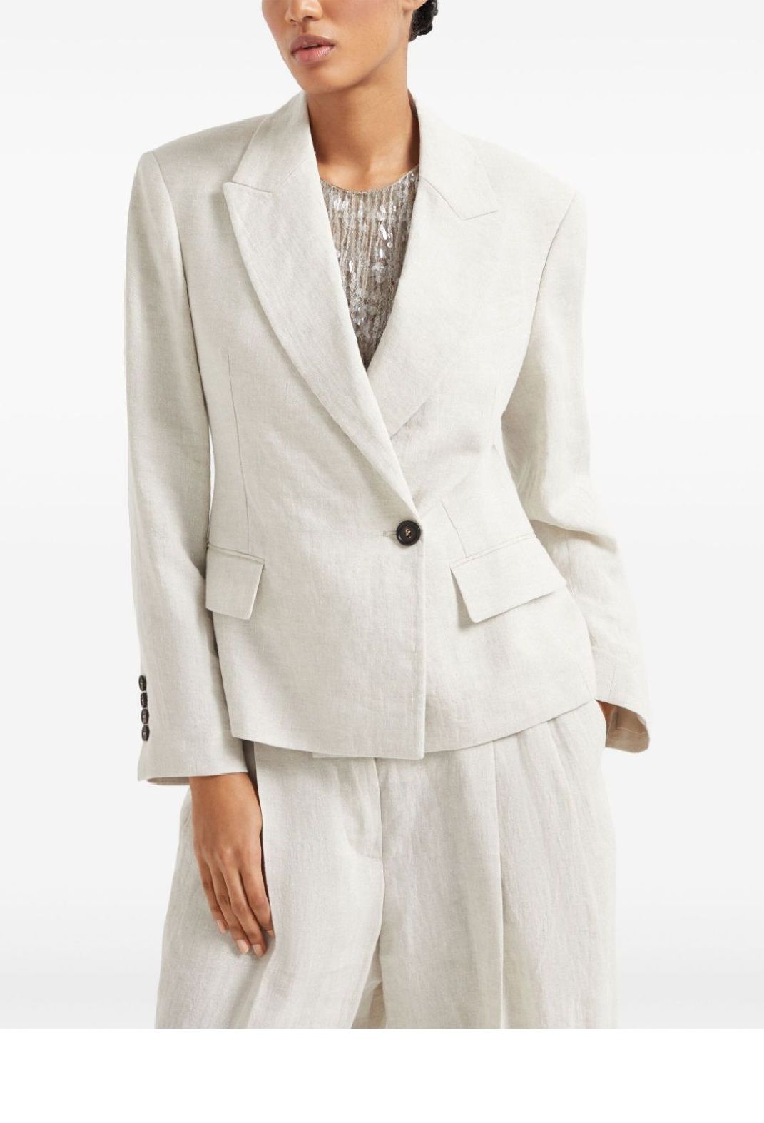 アウターその他 BRUNELLO CUCINELLI Woman Waistcoat White MG9277778 C7220 BRUNELLO CUCINELLI: Waistcoat woman - White | Brunello